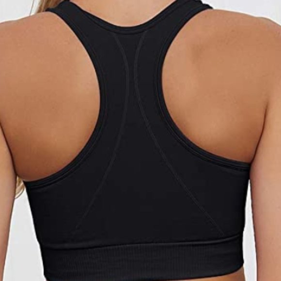 Black Seamless Workout, Yoga Two Piece Set - Picture 7 of 8